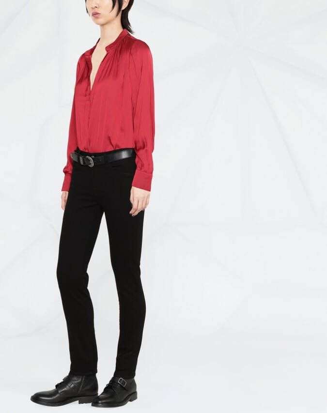 Zadig&Voltaire Satijnen blouse Rood