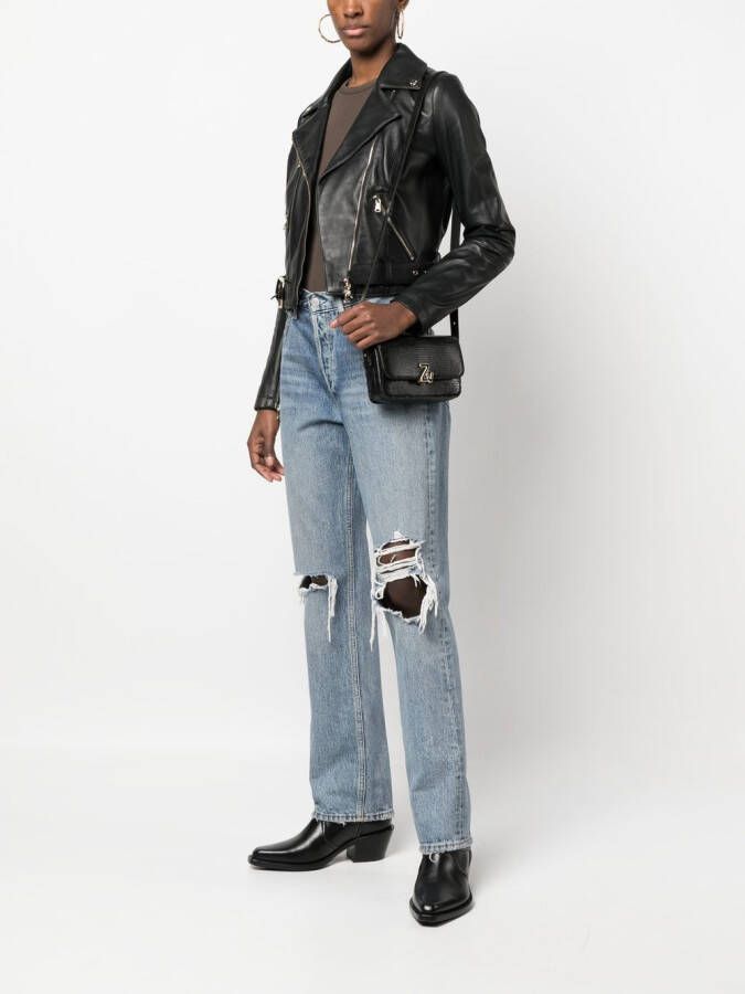 Zadig&Voltaire Schoudertas met logoplakkaat Zwart