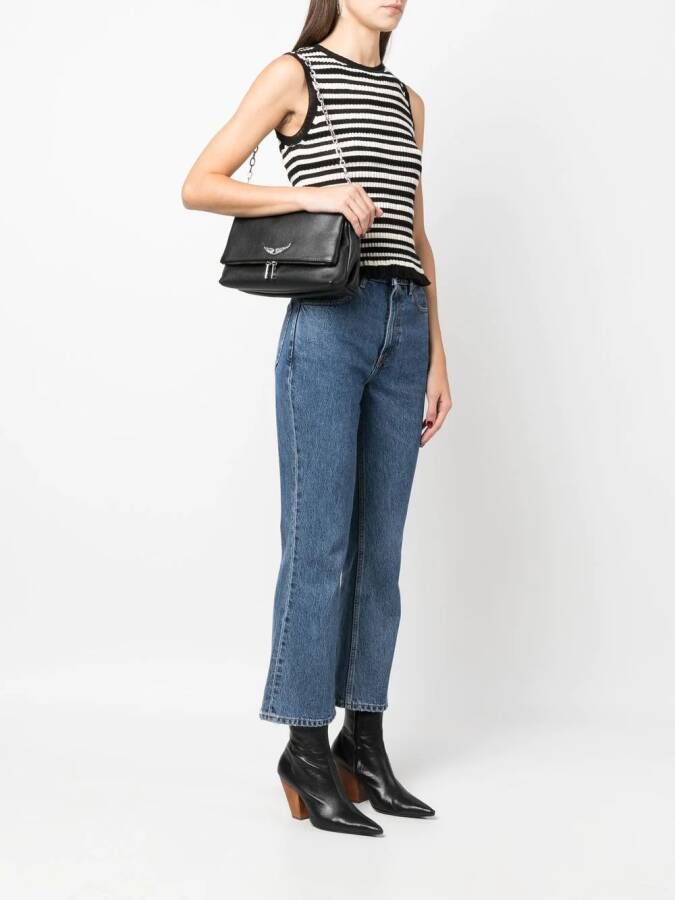 Zadig&Voltaire Schoudertas met logoplakkaat Zwart