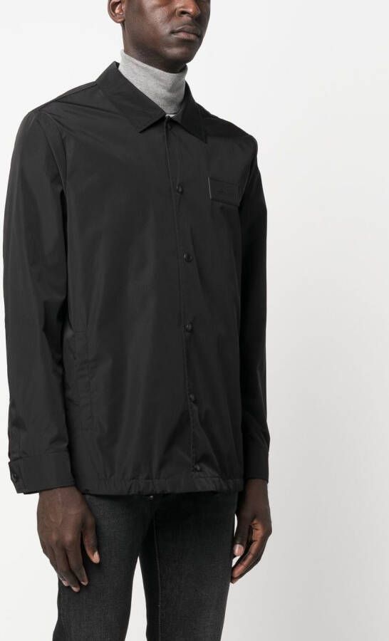 Zadig&Voltaire Shirtjack met logopatch Zwart