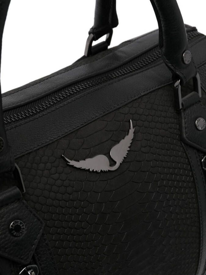 Zadig&Voltaire Shopper met slangenhuid-effect Zwart