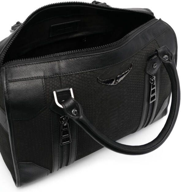 Zadig&Voltaire Shopper met slangenhuid-effect Zwart