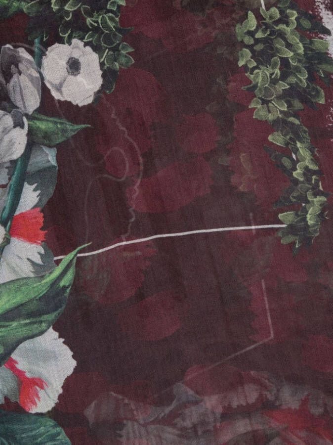Zadig&Voltaire Sjaal met bloemenprint Paars