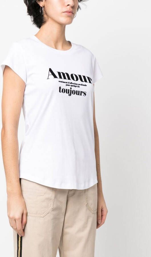 Zadig&Voltaire T-shirt met print Wit