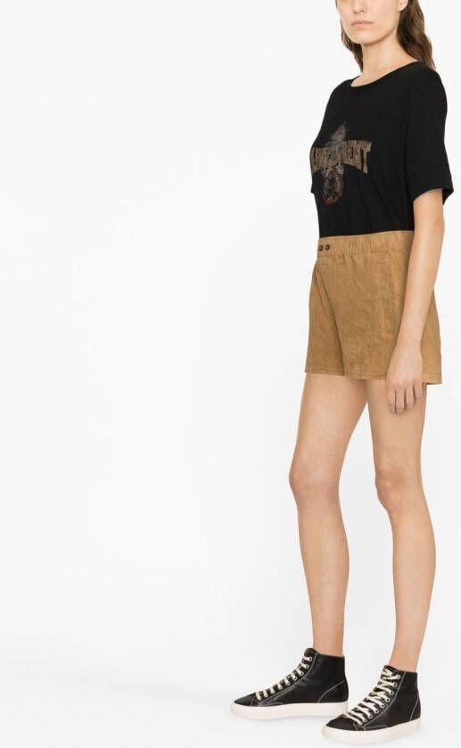 Zadig&Voltaire Suède shorts Bruin