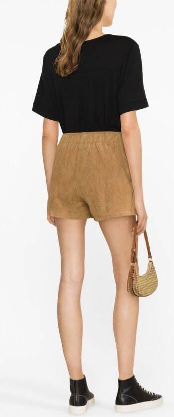 Zadig&Voltaire Suède shorts Bruin