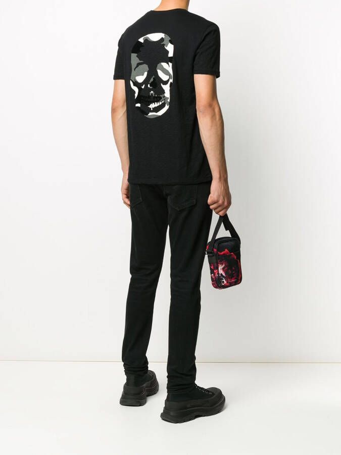 Zadig&Voltaire T-shirt met doodskopprint Zwart