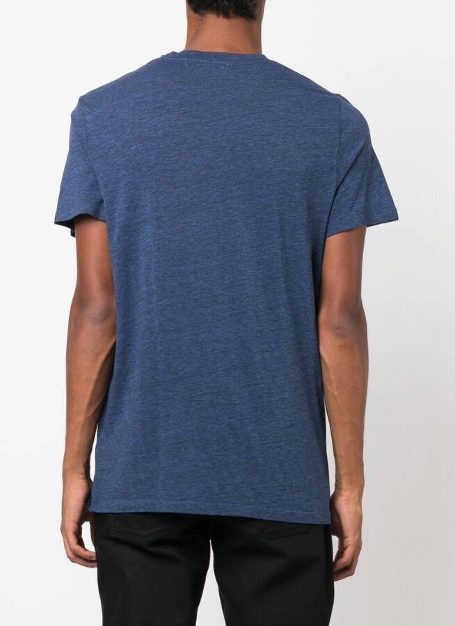 Zadig&Voltaire T-shirt met logoprint Blauw