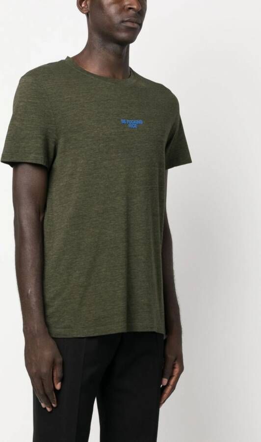 Zadig&Voltaire T-shirt met tekst Groen