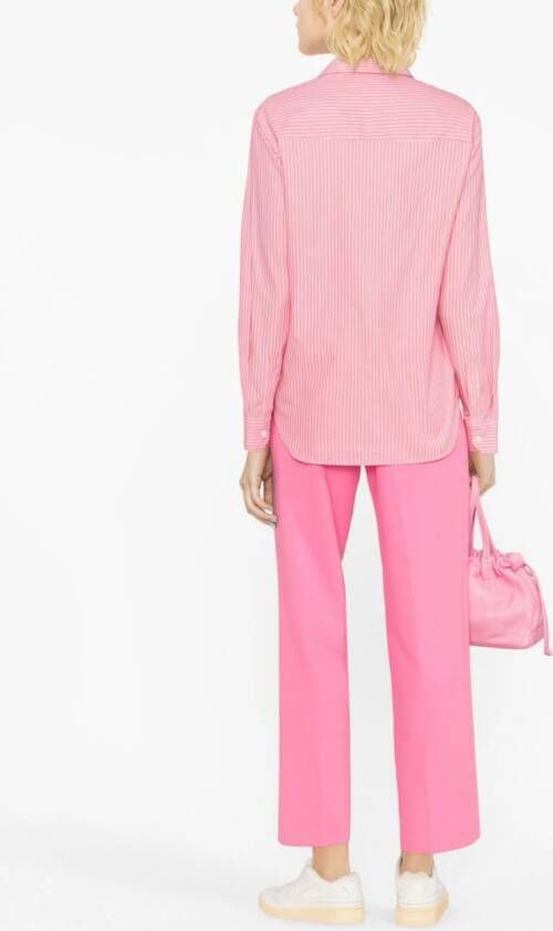Zadig&Voltaire Blouse met verfraaid logo Roze