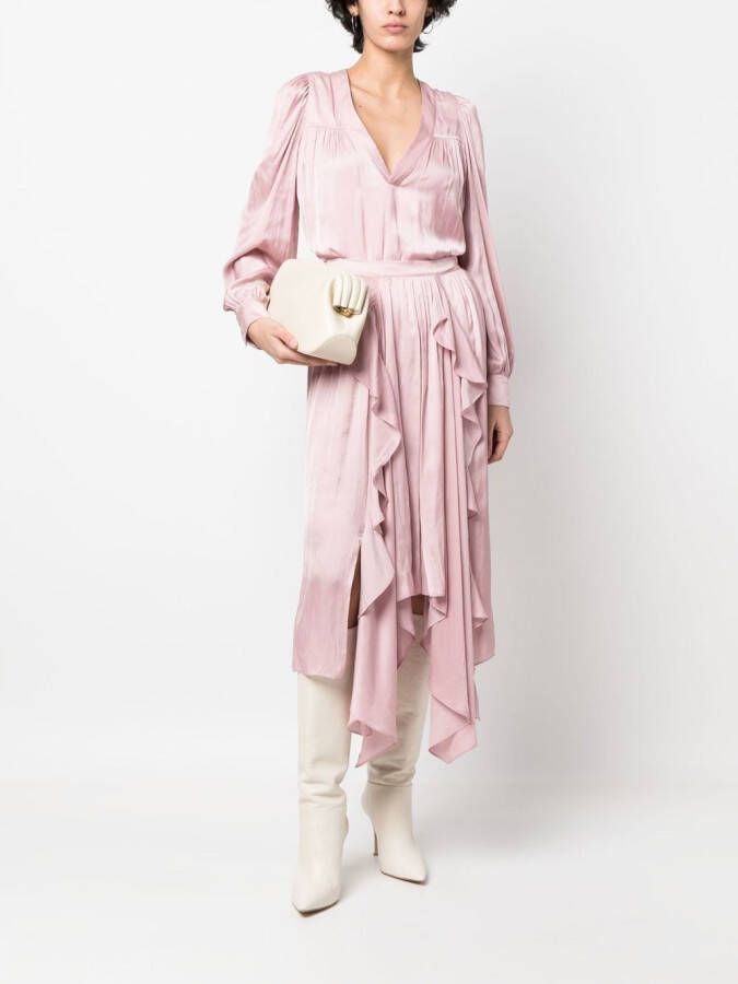 Zadig&Voltaire Blouse met V-hals Roze