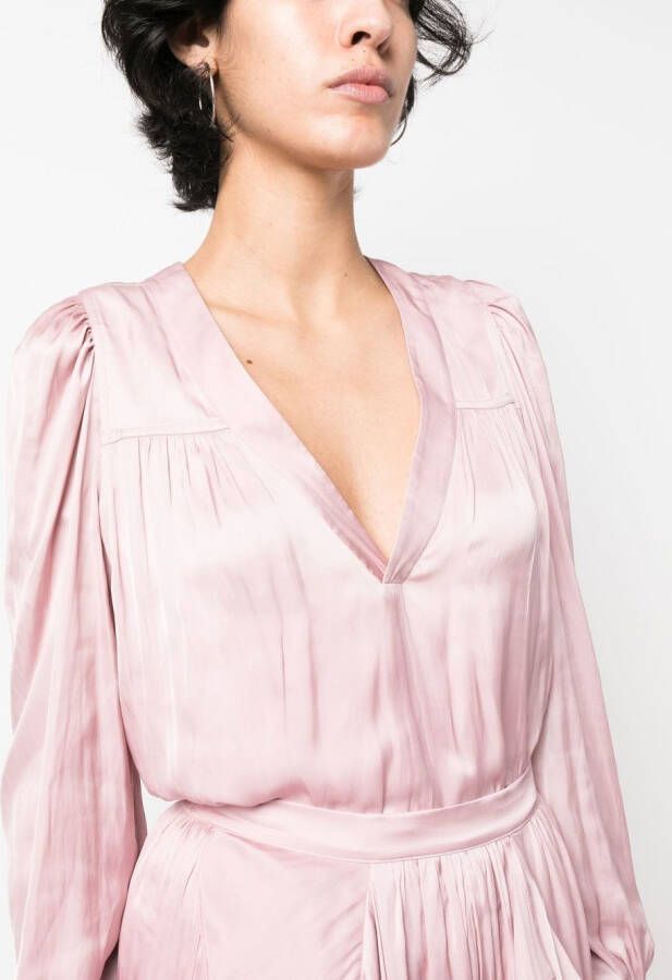 Zadig&Voltaire Blouse met V-hals Roze