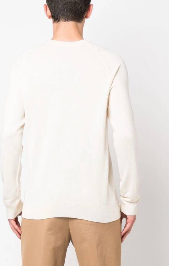 Zadig&Voltaire Trui met intarsia logo Beige