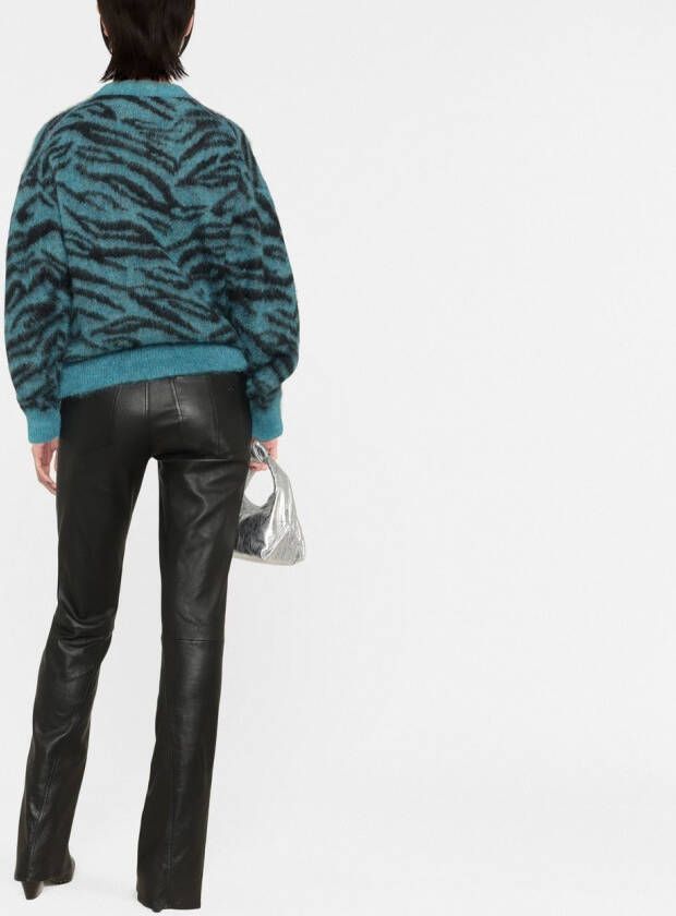 Zadig&Voltaire Trui met zebraprint Blauw