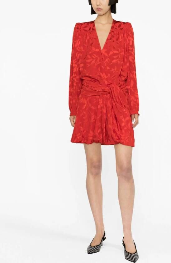 Zadig&Voltaire Mini-jurk met V-hals Rood