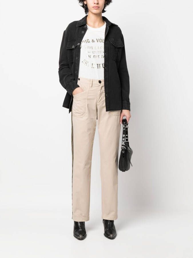 Zadig&Voltaire T-shirt met print Wit