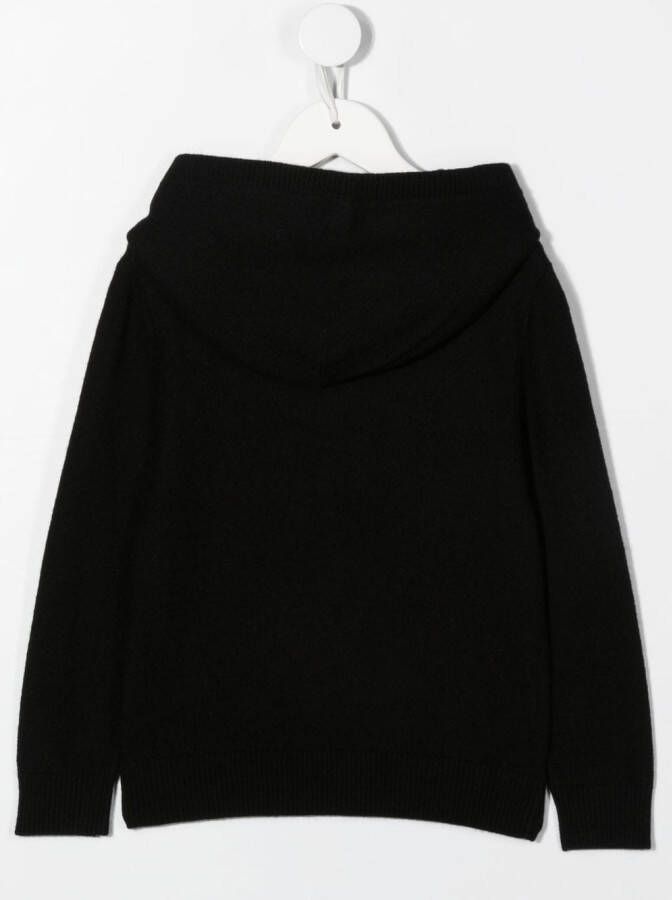 Zadig & Voltaire Kids Hoodie met logoprint Zwart