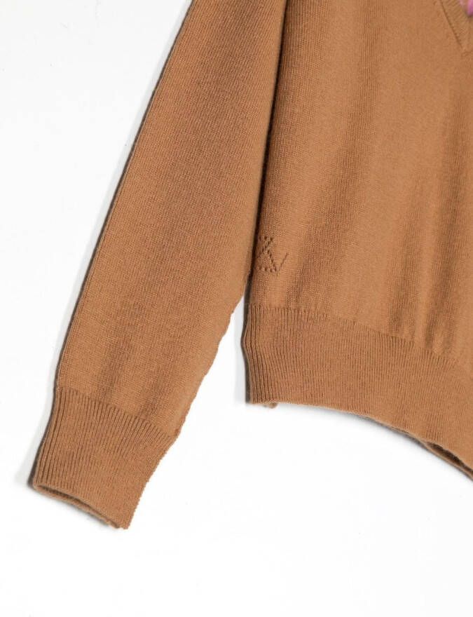 Zadig & Voltaire Kids Trui met grafische print Beige