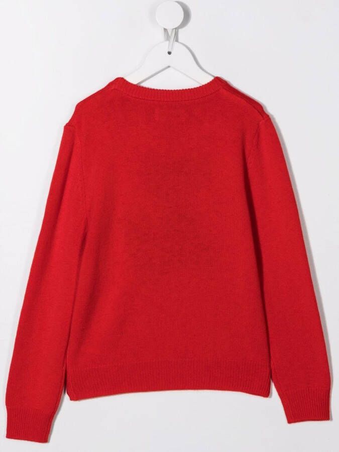 Zadig & Voltaire Kids Trui met logopatch Rood