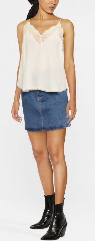 Zadig&Voltaire Zijden hemd Beige