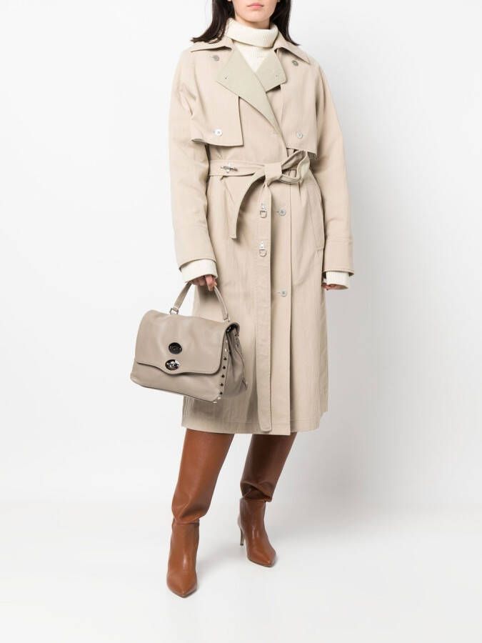 Zanellato Leren shopper Beige