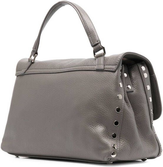 Zanellato Leren shopper Grijs