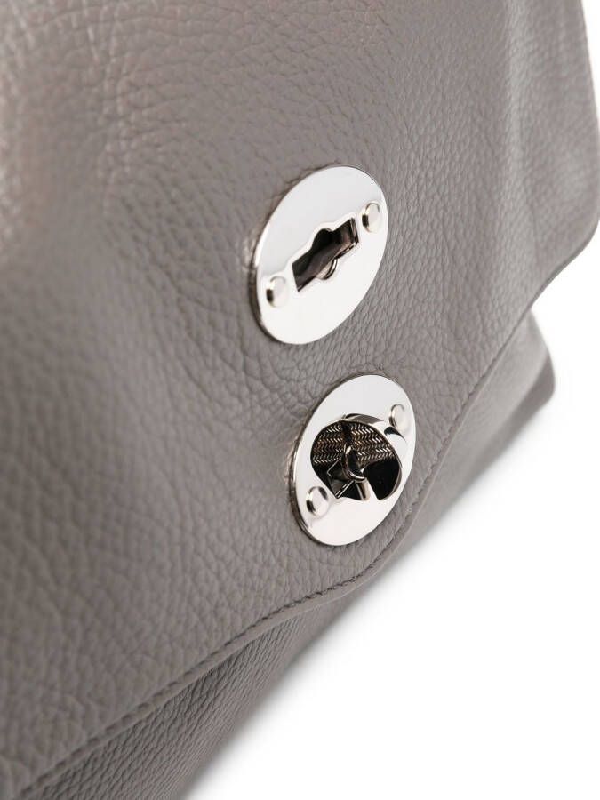 Zanellato Leren shopper Grijs