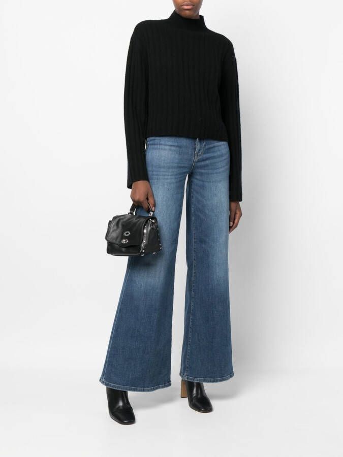 Zanellato Leren shopper Zwart