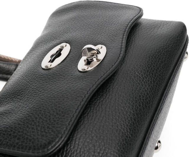 Zanellato Leren shopper Zwart