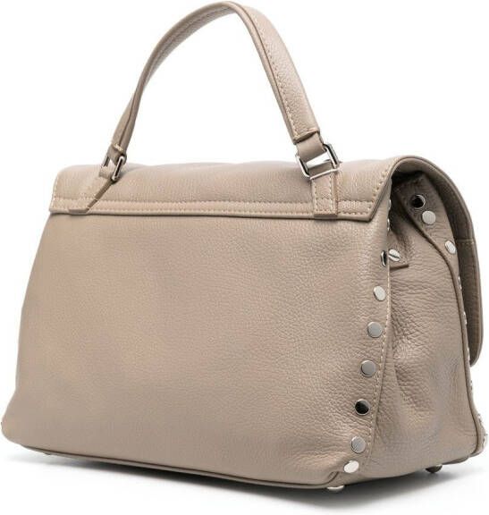 Zanellato Positana leren shopper Beige