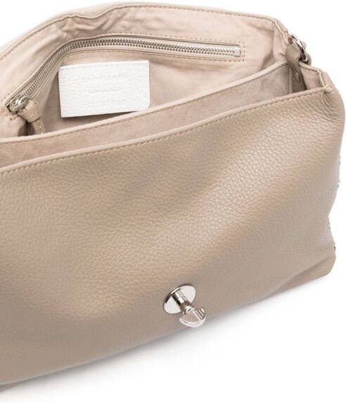 Zanellato Positana leren shopper Beige