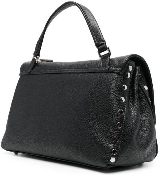 Zanellato Positano leren shopper Zwart