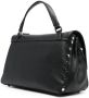 Zanellato Positano leren shopper Zwart - Thumbnail 4