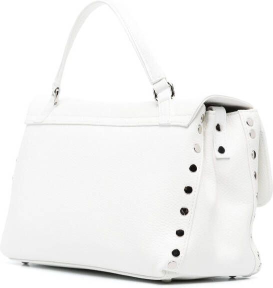 Zanellato Postina leren shopper Wit