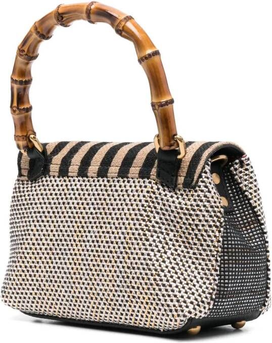 Zanellato Postina leren shopper Zwart