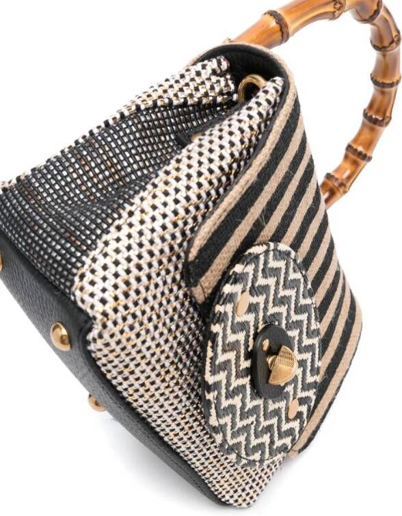 Zanellato Postina leren shopper Zwart