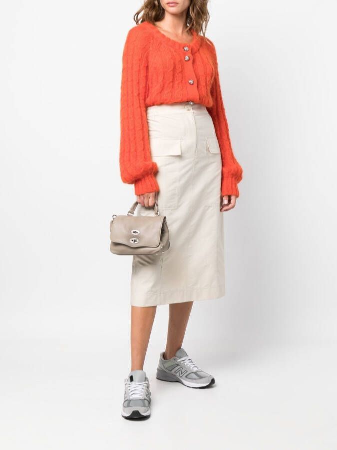 Zanellato Postina leren shopper Beige
