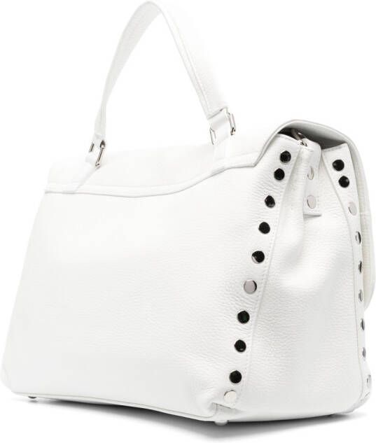 Zanellato Postina shopper met studs Wit