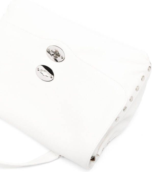 Zanellato Postina shopper met studs Wit