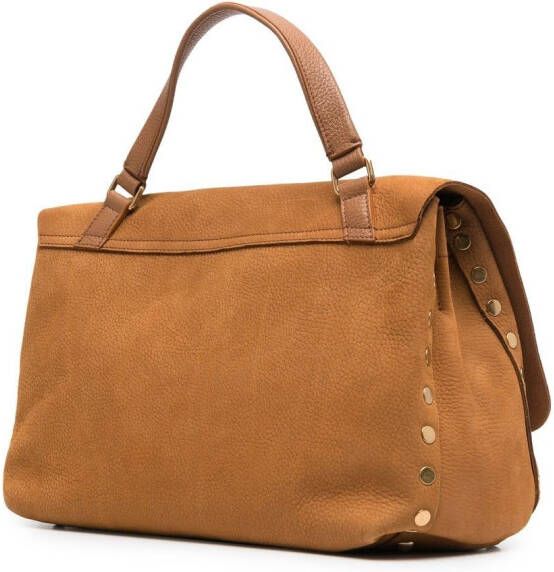 Zanellato Shopper met draaislot Bruin