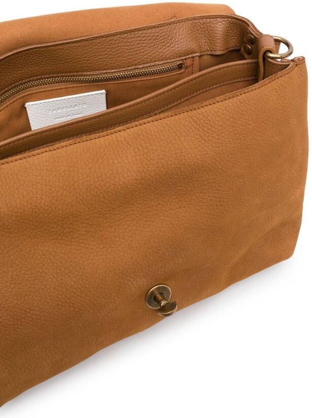 Zanellato Shopper met draaislot Bruin