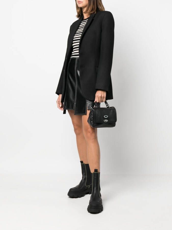 Zanellato Shopper met studs Zwart