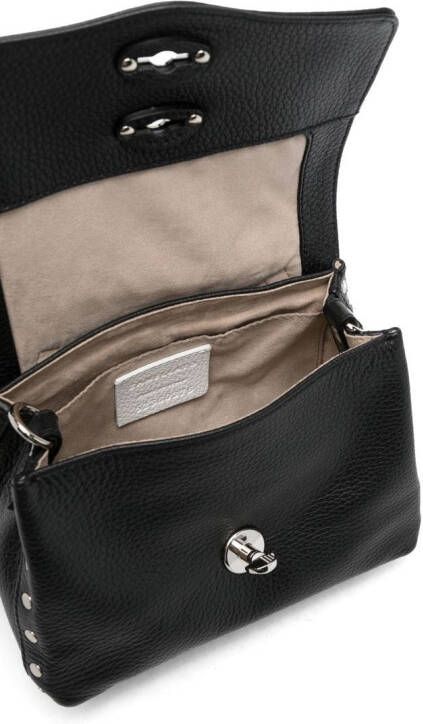 Zanellato Shopper met studs Zwart