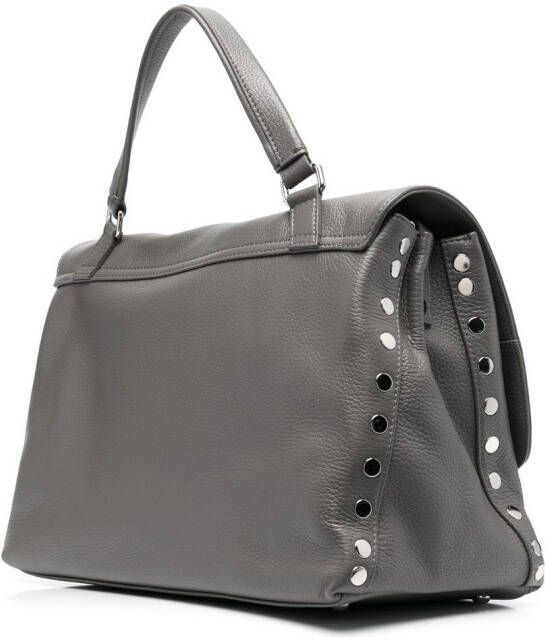 Zanellato Shopper verfraaid met studs Grijs