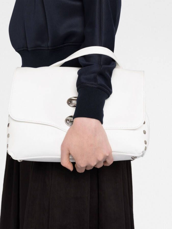 Zanellato Shopper met studs Wit