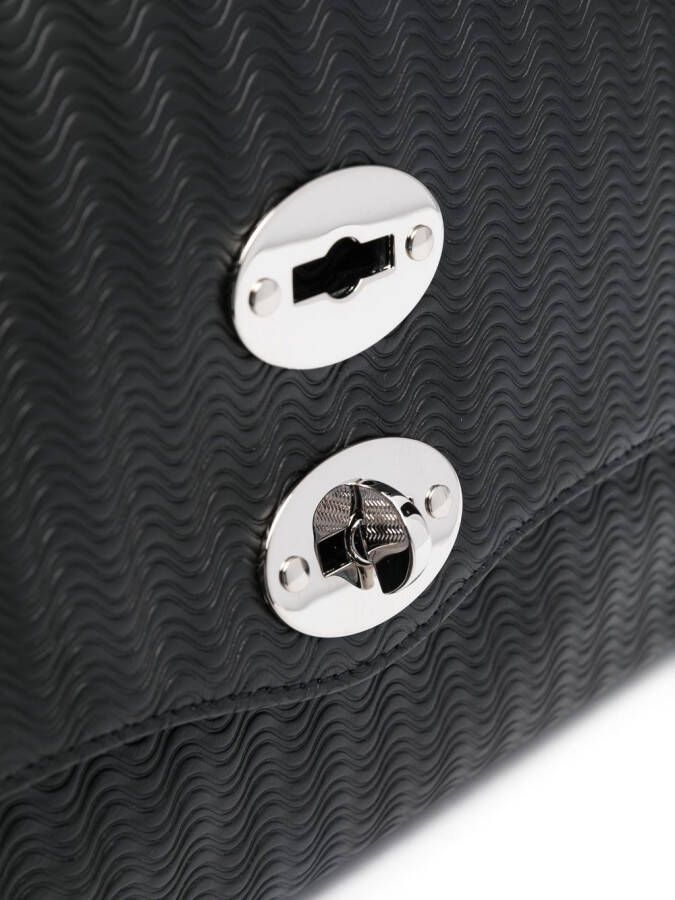 Zanellato Clutch met textuur Zwart