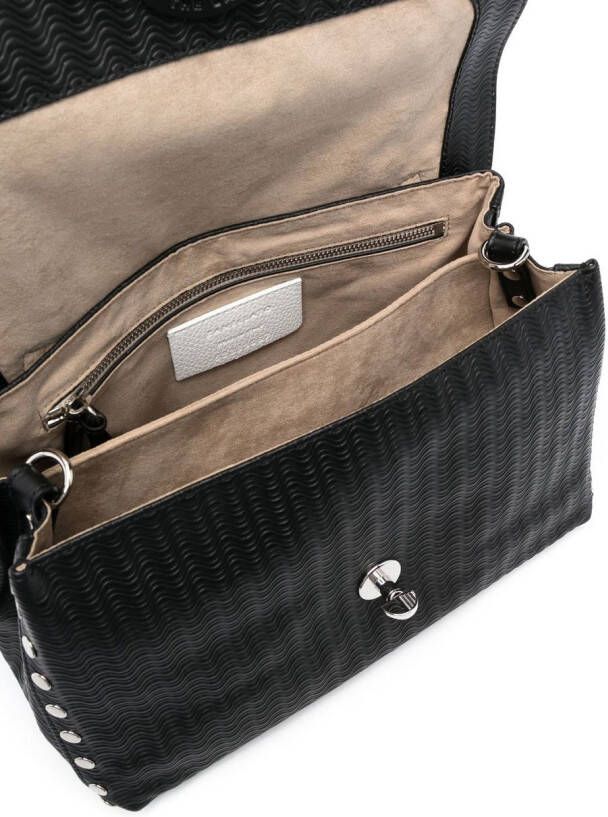 Zanellato Clutch met textuur Zwart