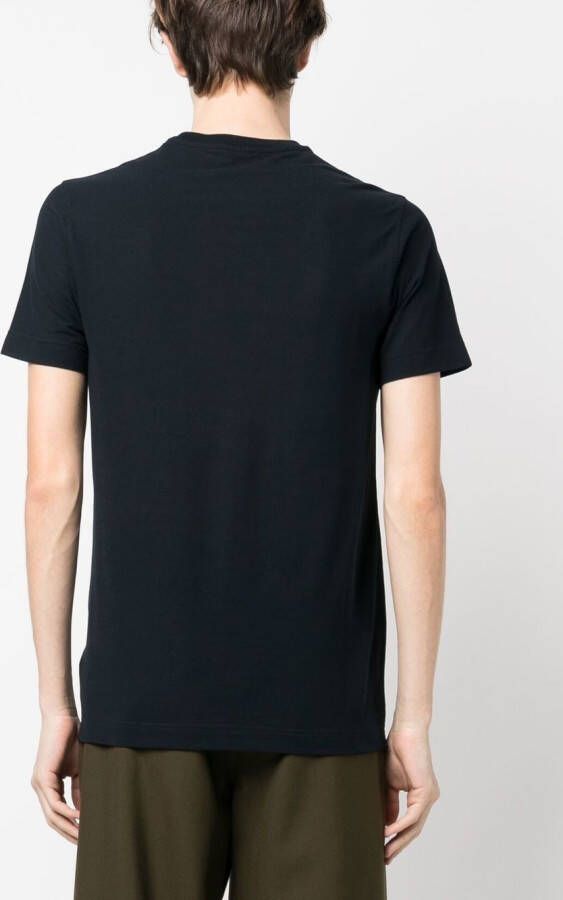 Zanone Ice katoenen T-shirt Blauw