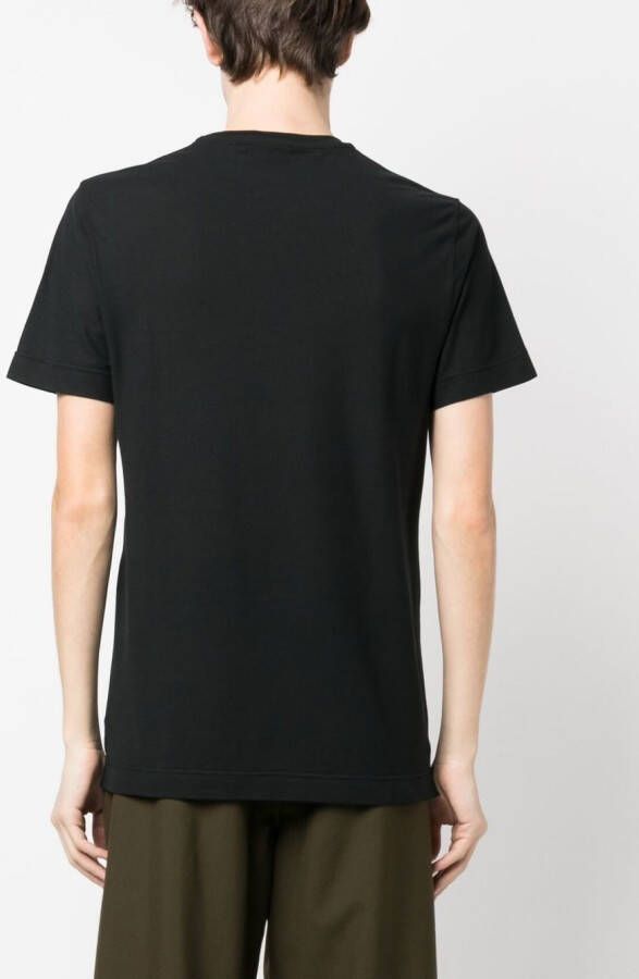 Zanone T-shirt met ronde hals Zwart