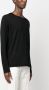 Zanone T-shirt van scheerwol met ronde hals Zwart - Thumbnail 3